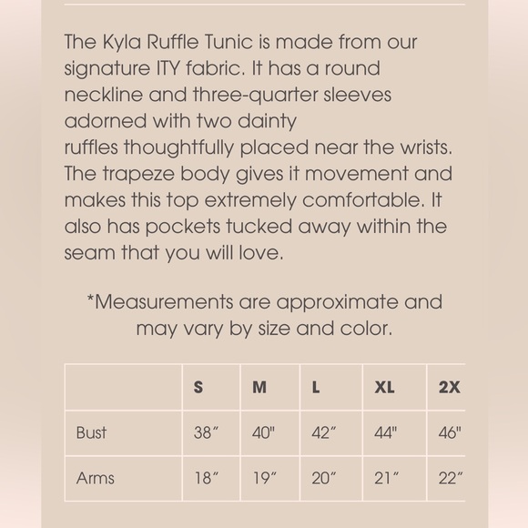 𝐙𝐚𝐝𝐢𝐞 𝐁’𝐬 𝐊𝐲𝐥𝐚 𝐑𝐮𝐟𝐟𝐥𝐞 𝐓𝐮𝐧𝐢𝐜 - Picture 3 of 3